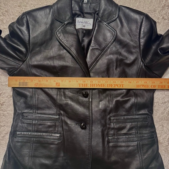 Vintage 90’s Pamela McCoy Buttery Soft Leather Jacket – Size M blazer coat - Picture 2 of 7